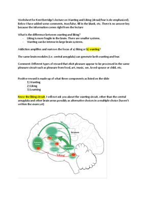 B+B Class Notes (Exam 1) - Lecture 1 - January 15, 2019 TEST (4/7): 44 ...