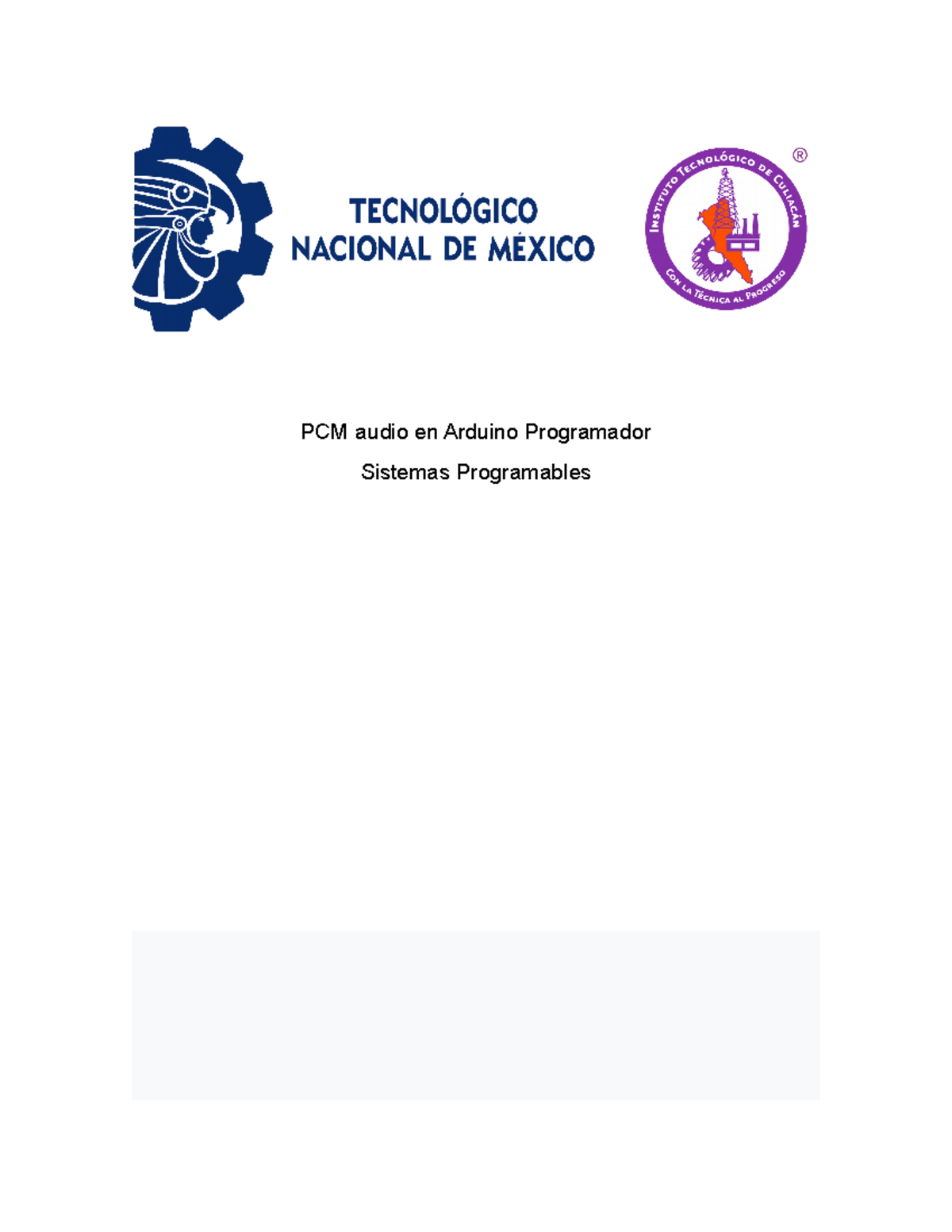 PCM audio en Arduino Programador - PCM audio en Arduino Programador ...