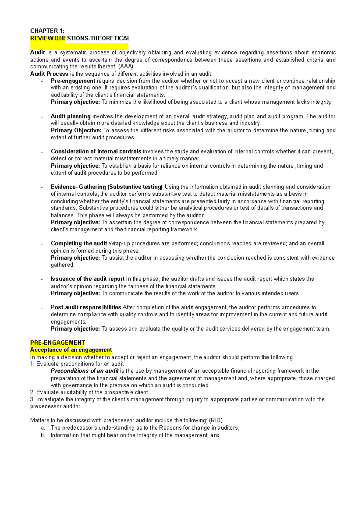 Auditing-reviewer-lecture-notes-1 compress - CHAPTER 1: REVIEW ...