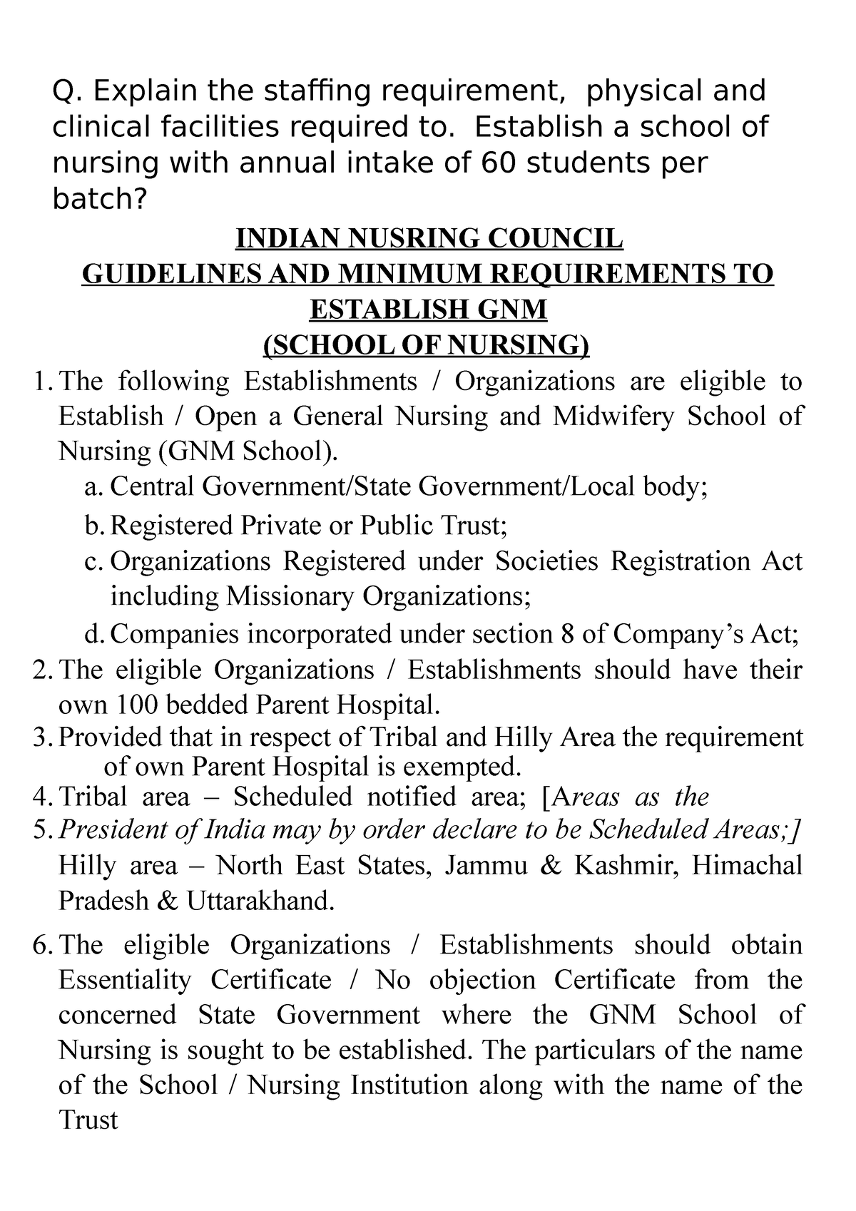 inc rules for phd nursing