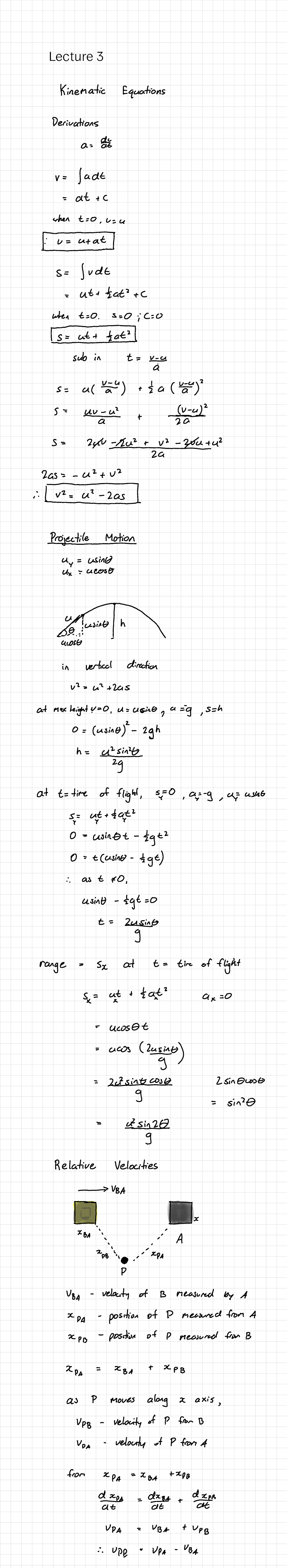 Basics of Kinematics - PHYS1121 - Lecture - Studocu