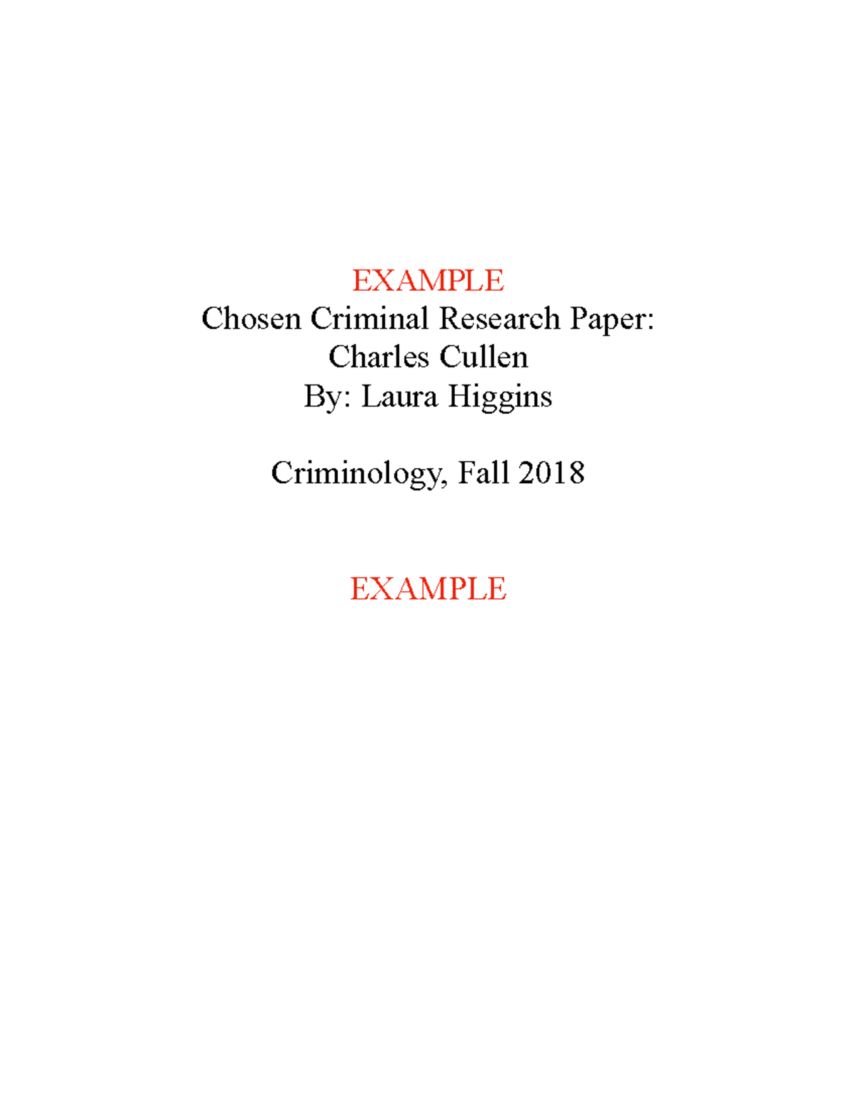 criminal cases research paper