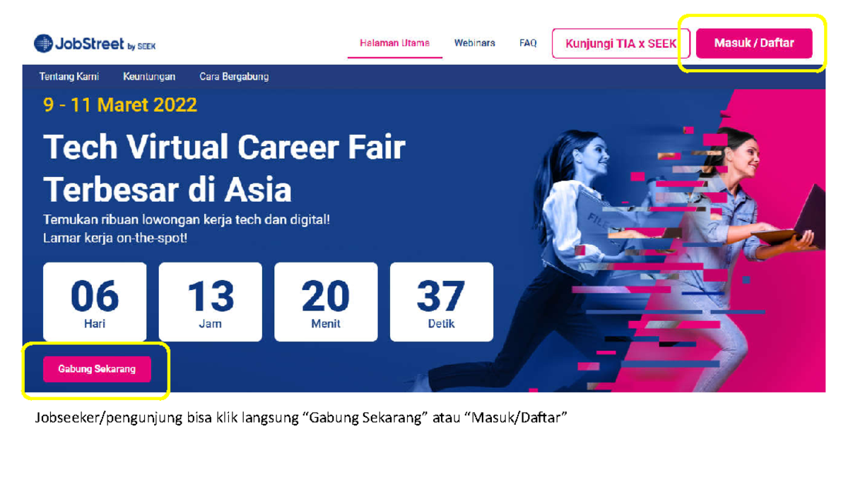 Manual Book Jobseeker - Jobseeker/pengunjung Bisa Klik Langsung “Gabung ...