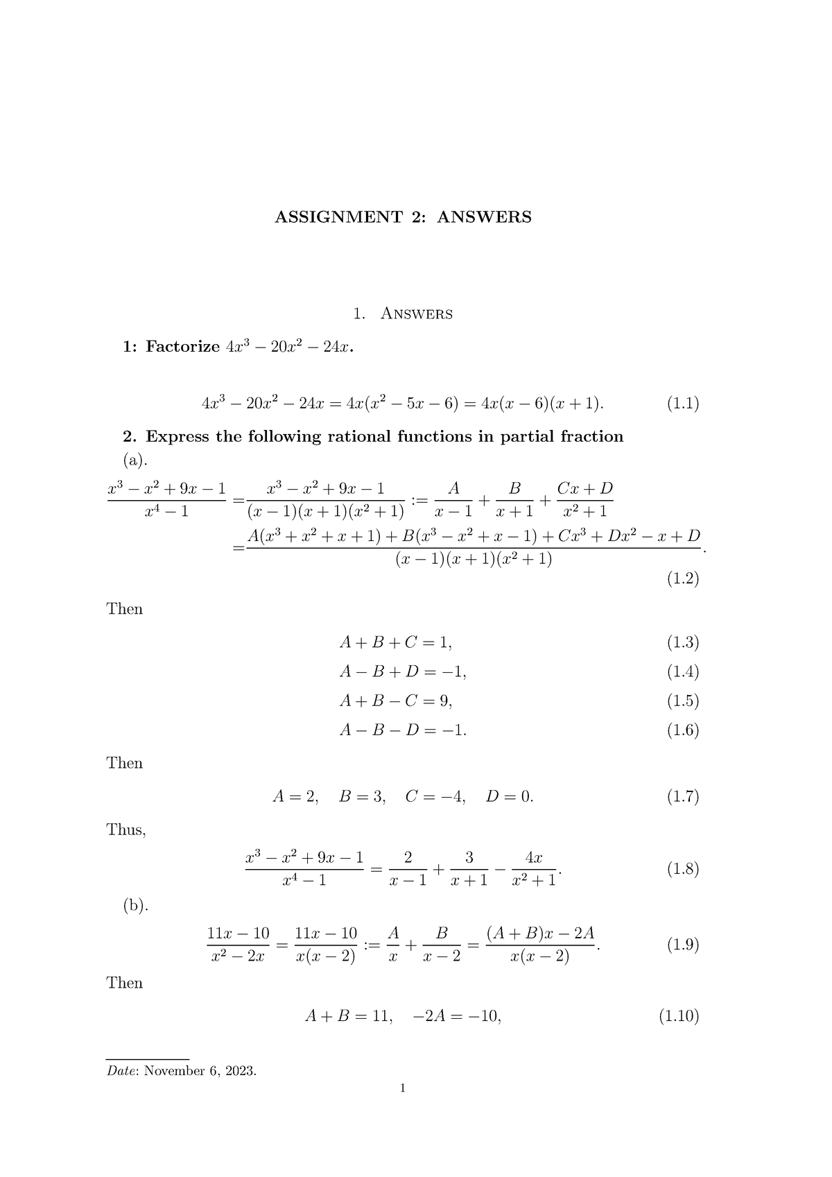 assignment2-answers-assignment-2-answers-answers-1-factorize-4-x-3