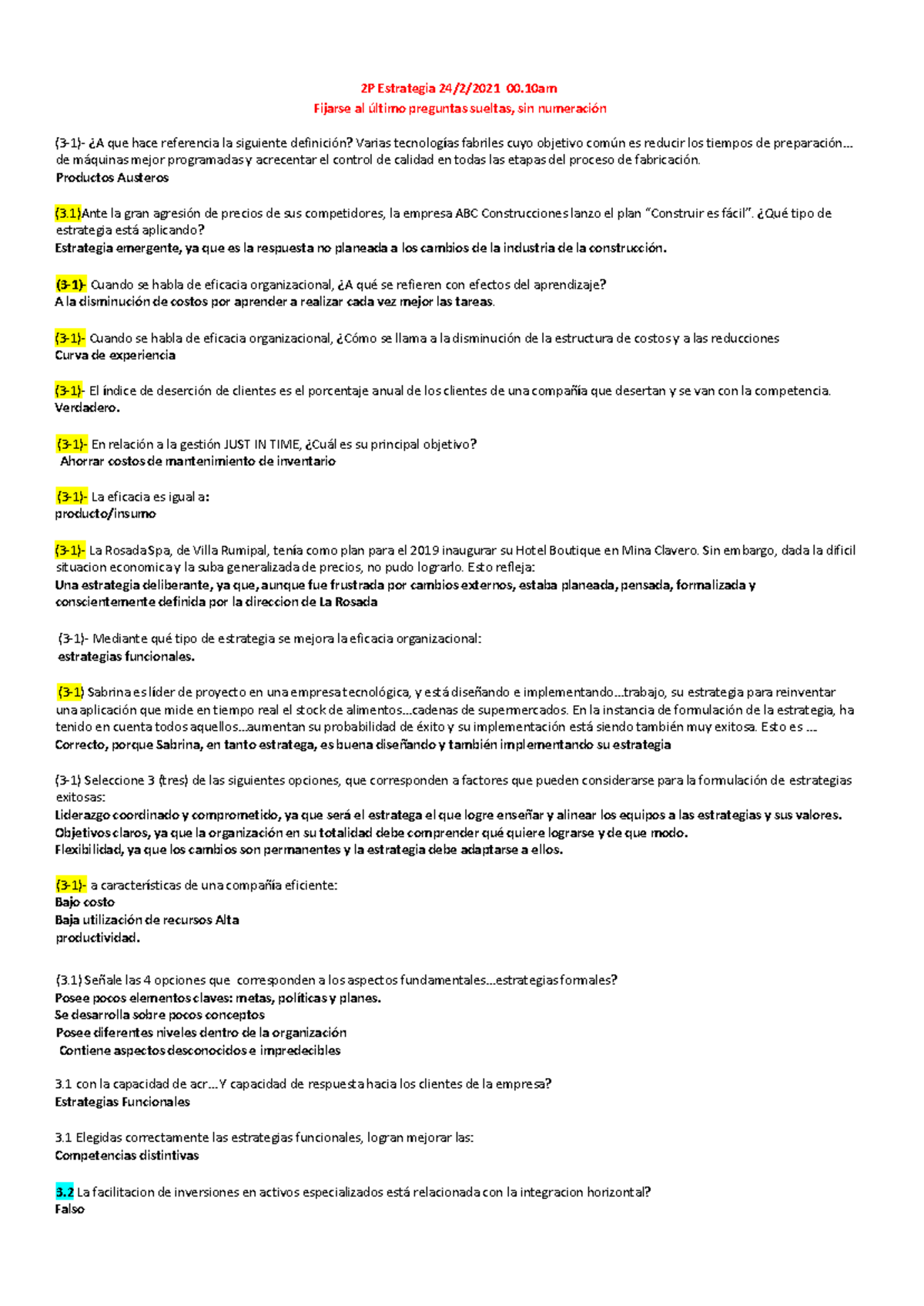 Estrategia Segundo Preguntero - 2P Estrategia 24/2/2021 00 Fijarse Al ...