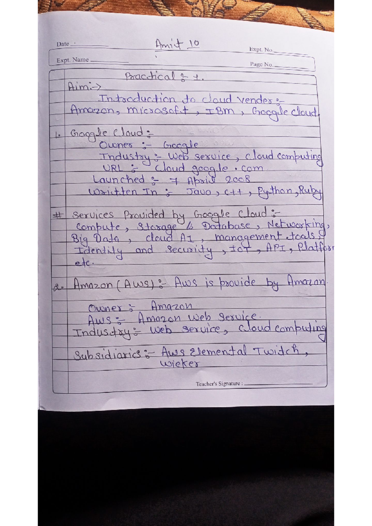 CC file - File for cse department - BTech - Studocu