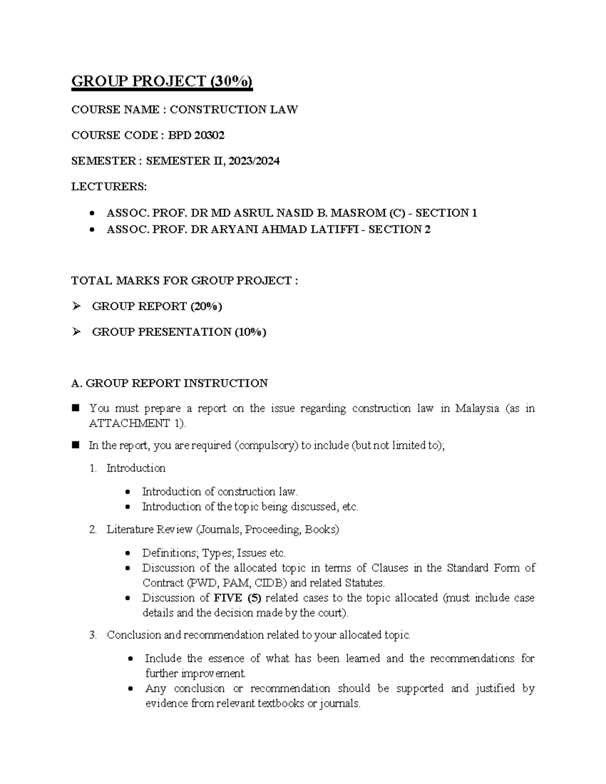 Groupprojectbpd 20302 sem.ii-2C2023-2024 - GROUP PROJECT (30%) COURSE ...