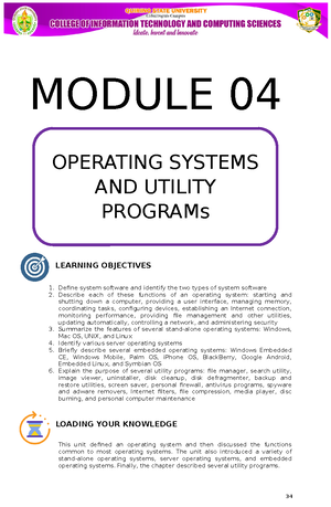 Final Module CC30 Intro TO Computing - SELF-PACED LEARNING MODULE WILYN ...