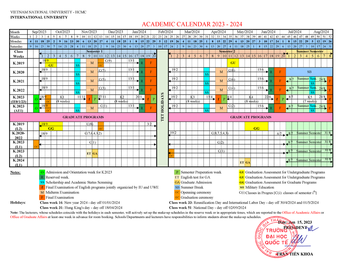 DHQT Lich-nam-hoc-2023-2024 - VIETNAM NATIONAL UNIVERSITY - HCMC ...