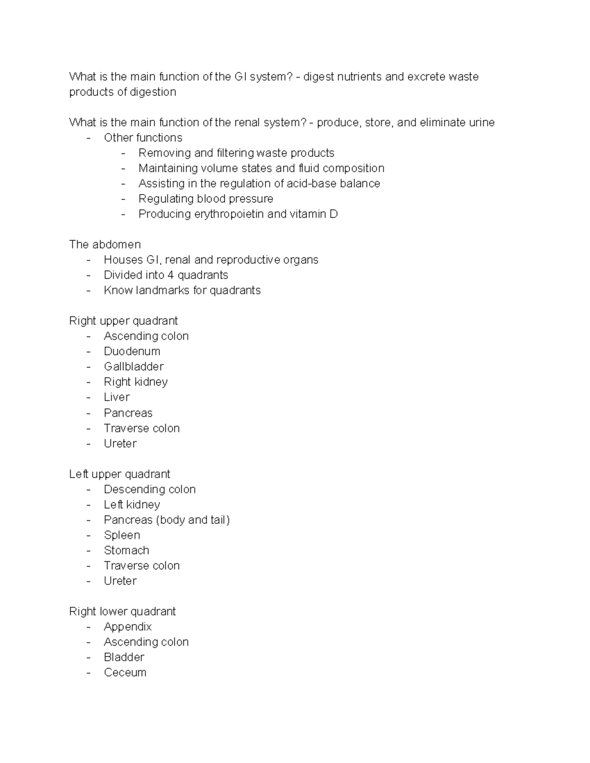 health-assessment-gi-notes-what-is-the-main-function-of-the-gi-system