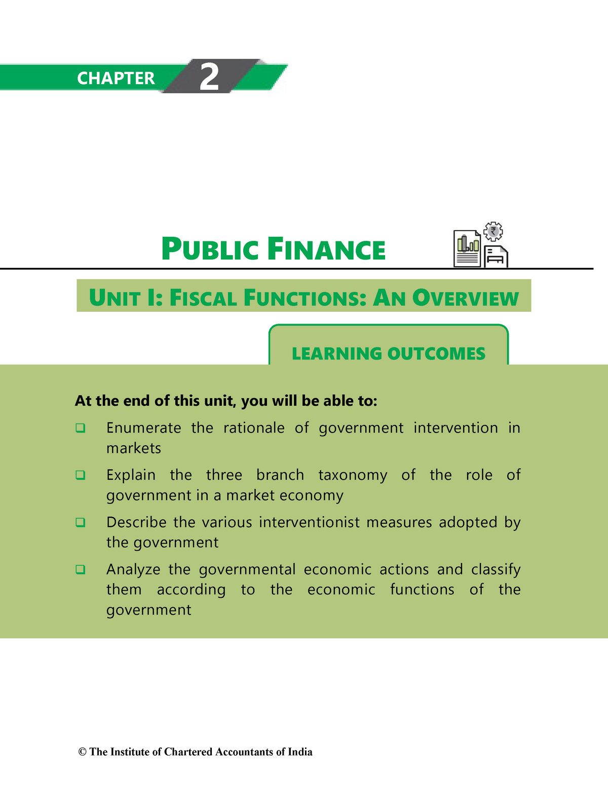 4 Functions Of Public Finance