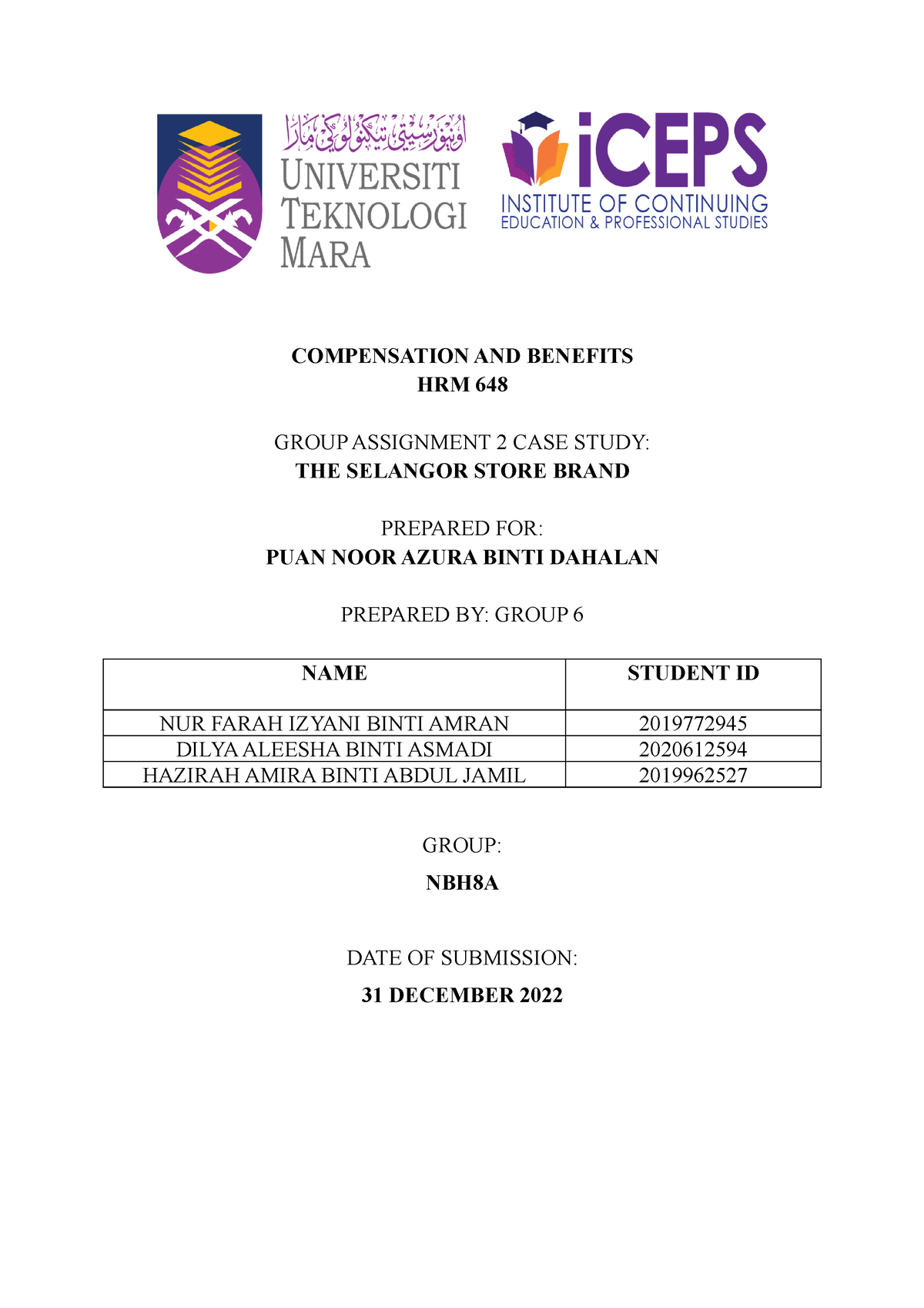 hrm645 group assignment