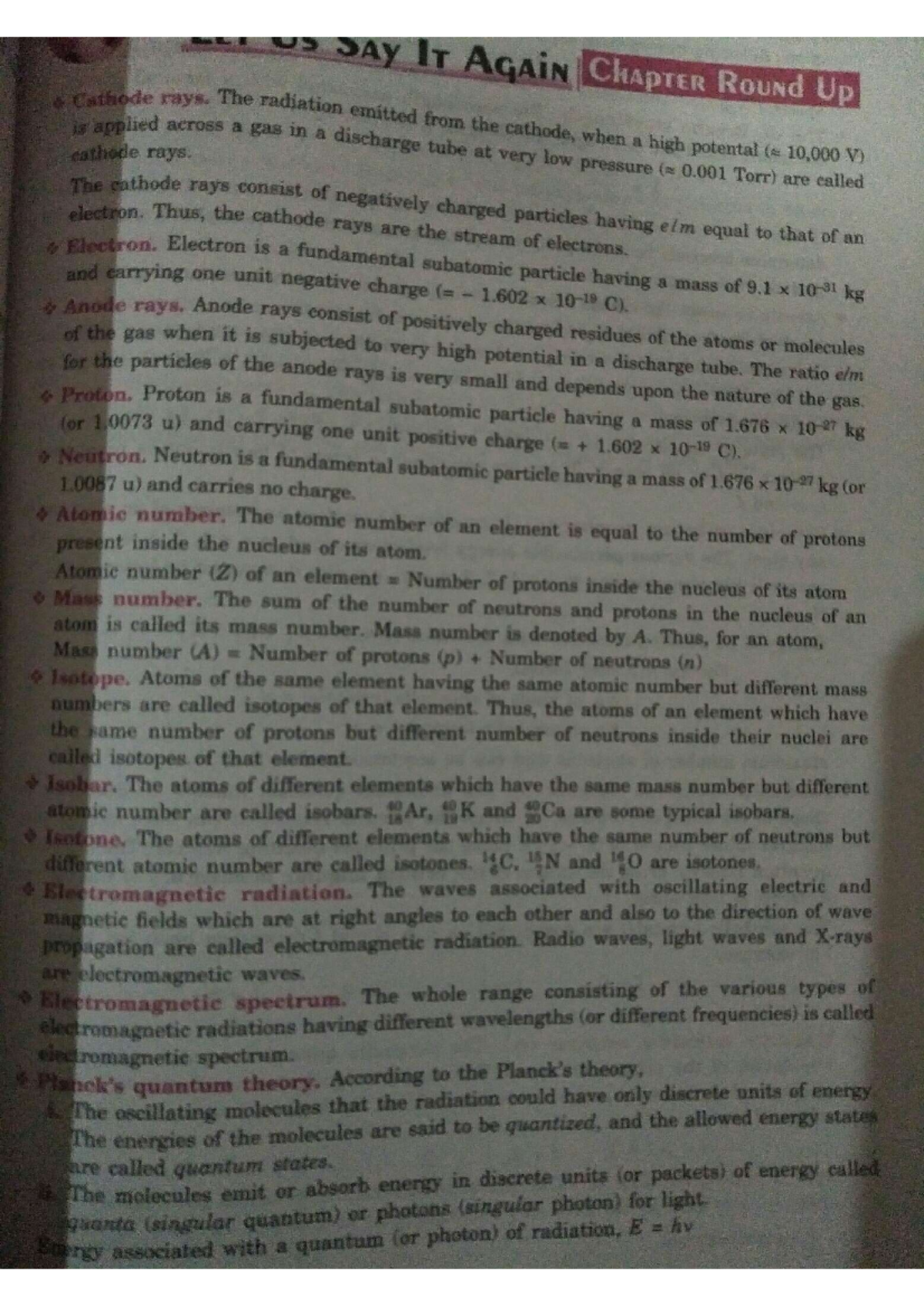 Chemistry short notes - Computer test - computer science - Studocu