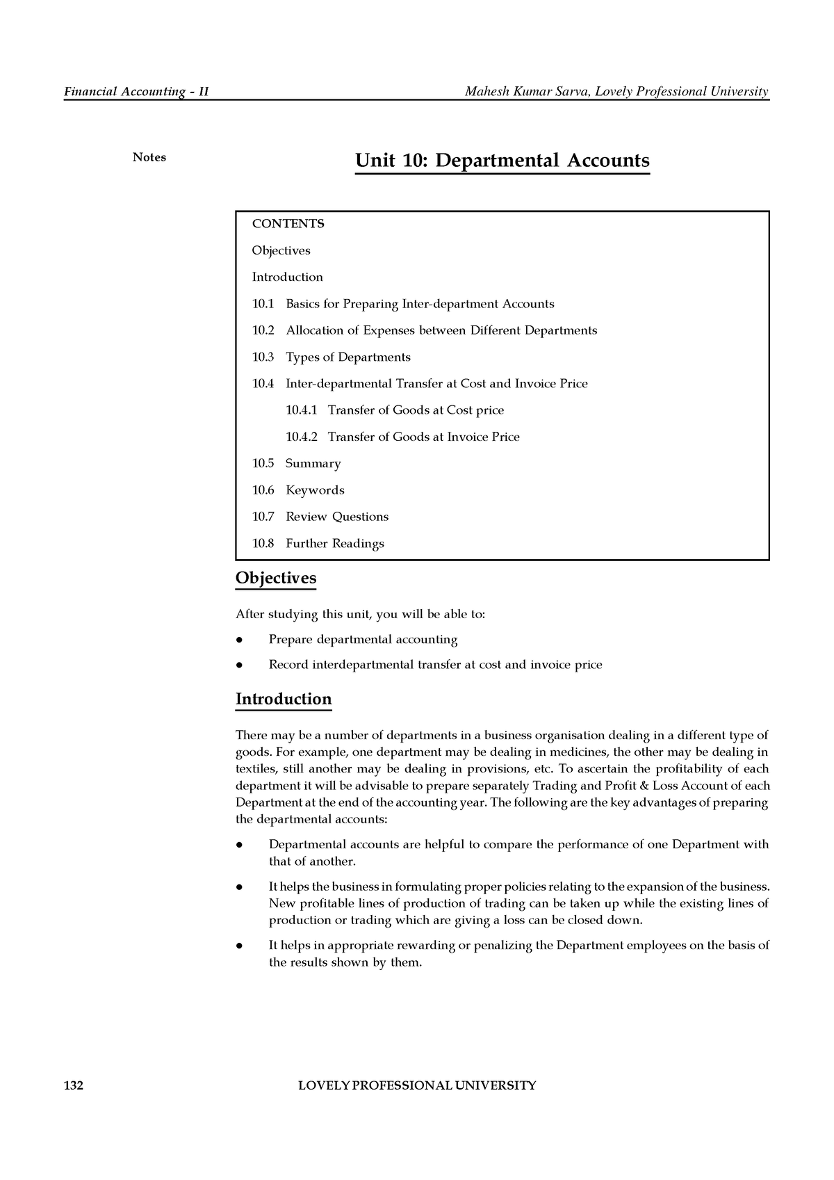 Financial Accounting 2 Chapter 10 - Financial Accounting - II Notes ...