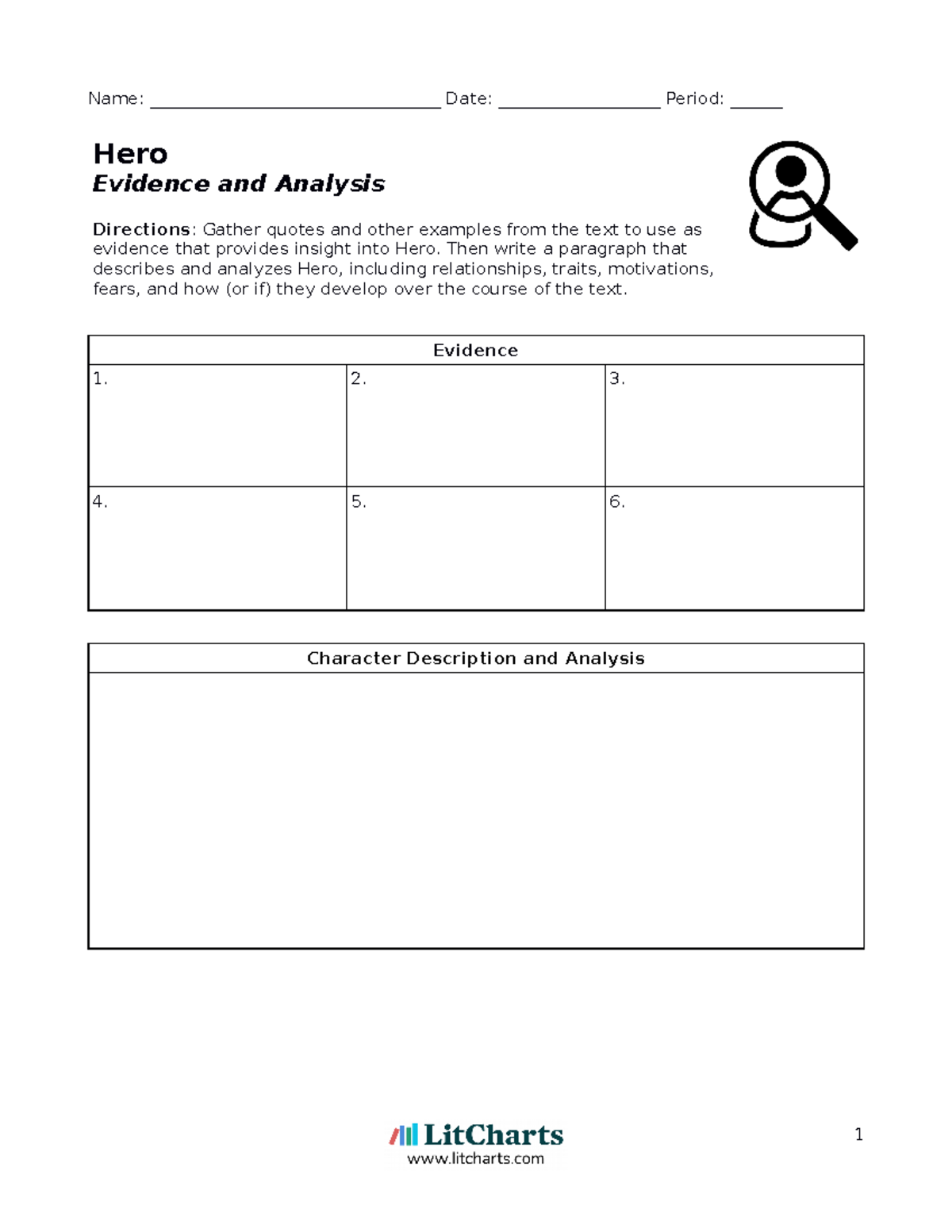 Character+analysis - character analysis - Hero Evidence and Analysis ...