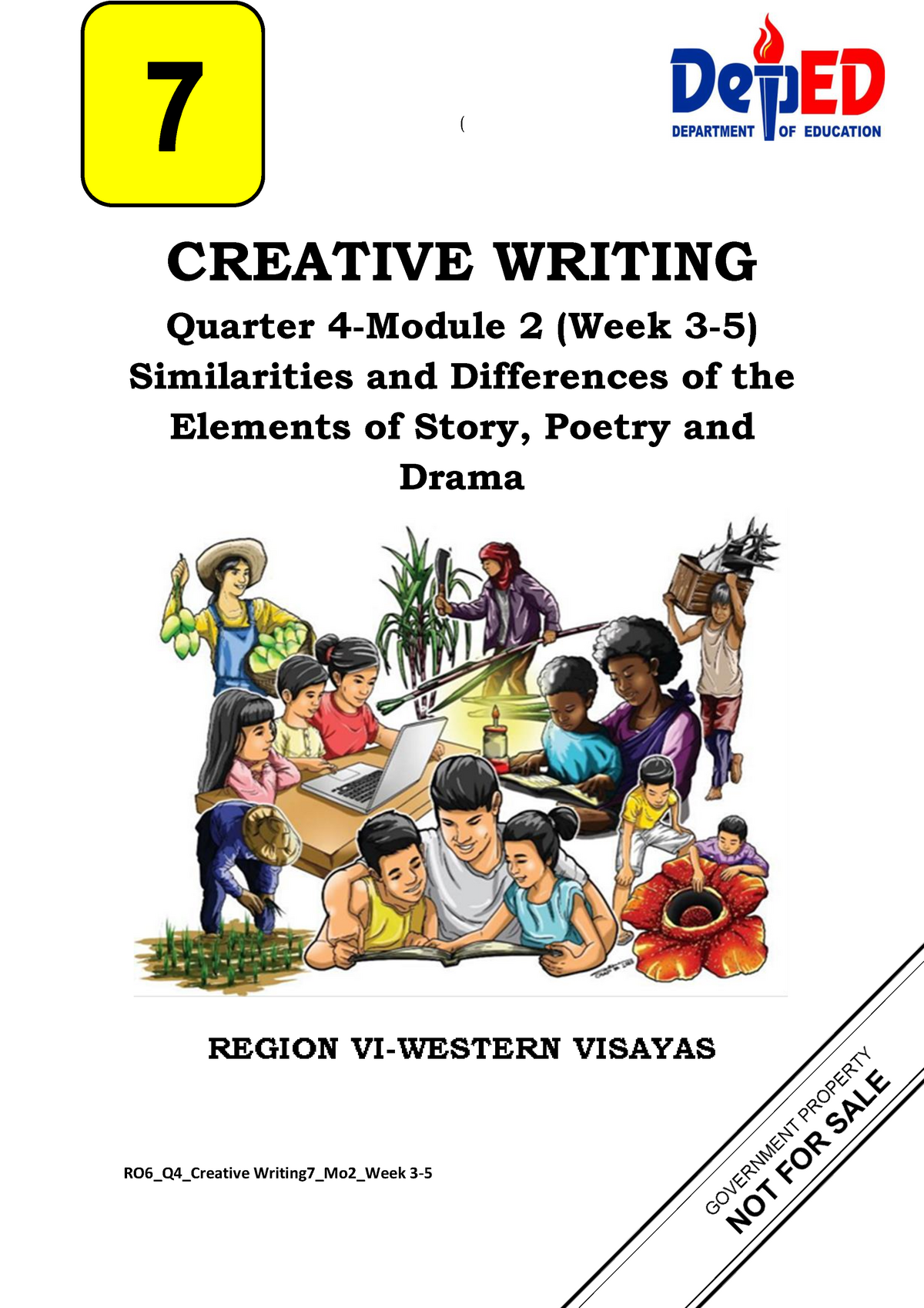 creative writing lesson plan quarter 2