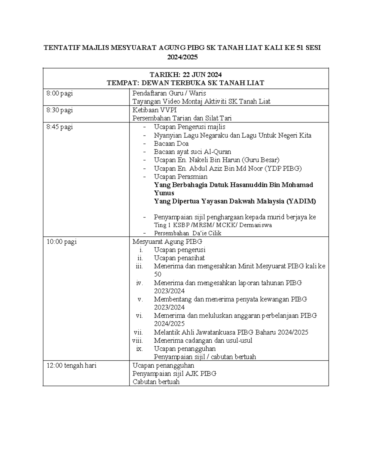 Tentatif Program - rujukan - TENTATIF MAJLIS MESYUARAT AGUNG PIBG SK ...