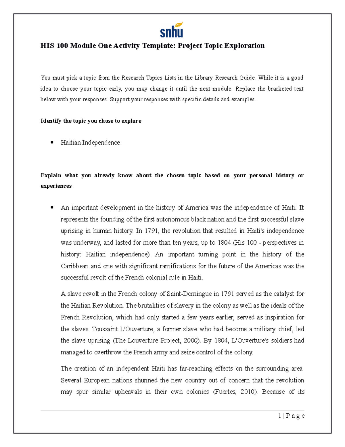230221971357825 filedocx 290151 docx 290156 - HIS 100 Module One ...