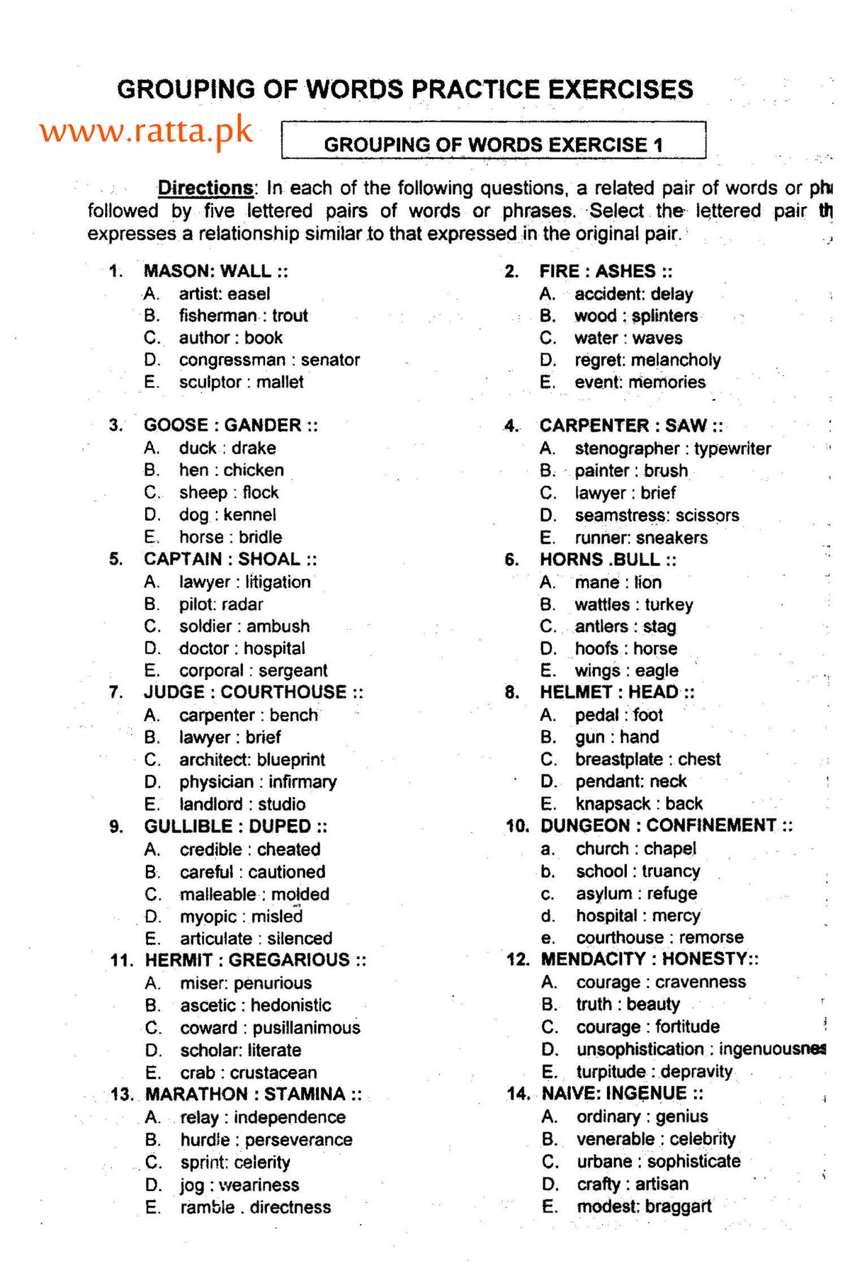 Grouping of words - Bjfyijghko - GROUPING OF ·WoR ·os PRAC·T·ICE ...