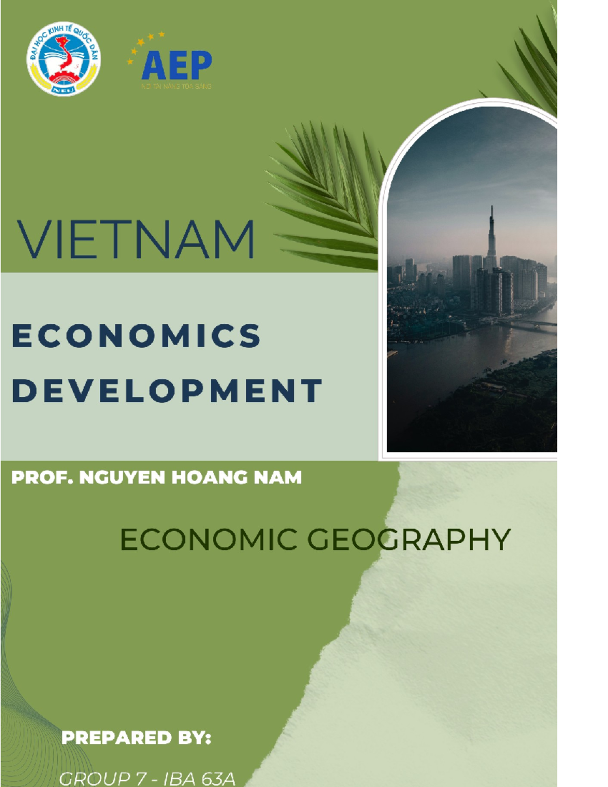 Economic Geography Group 7 Kdqttt 63A - Table of Contents - Studocu