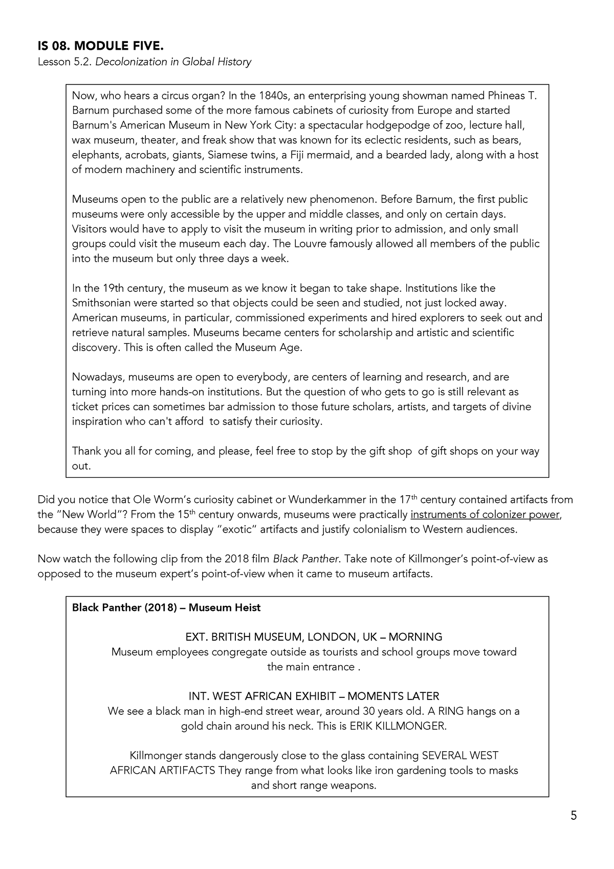 Patterns of Decolonization-3 - IS 08. MODULE FIVE. Lesson 5 ...