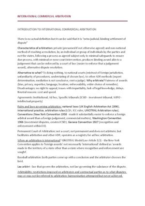 Icsid arbitration—introduction and procedure - ICSID arbitration ...