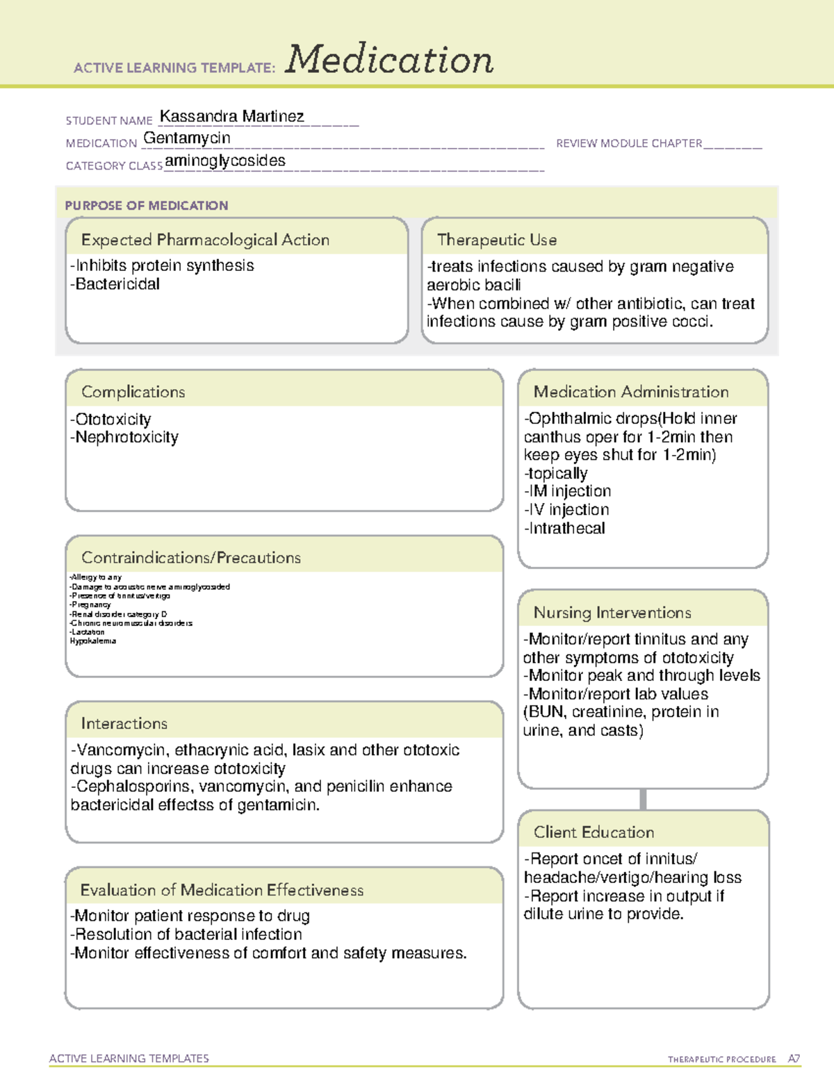 Gentamycin - Medication templates - ACTIVE LEARNING TEMPLATES ...