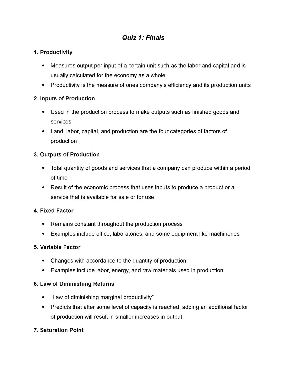 assignment topics for managerial economics