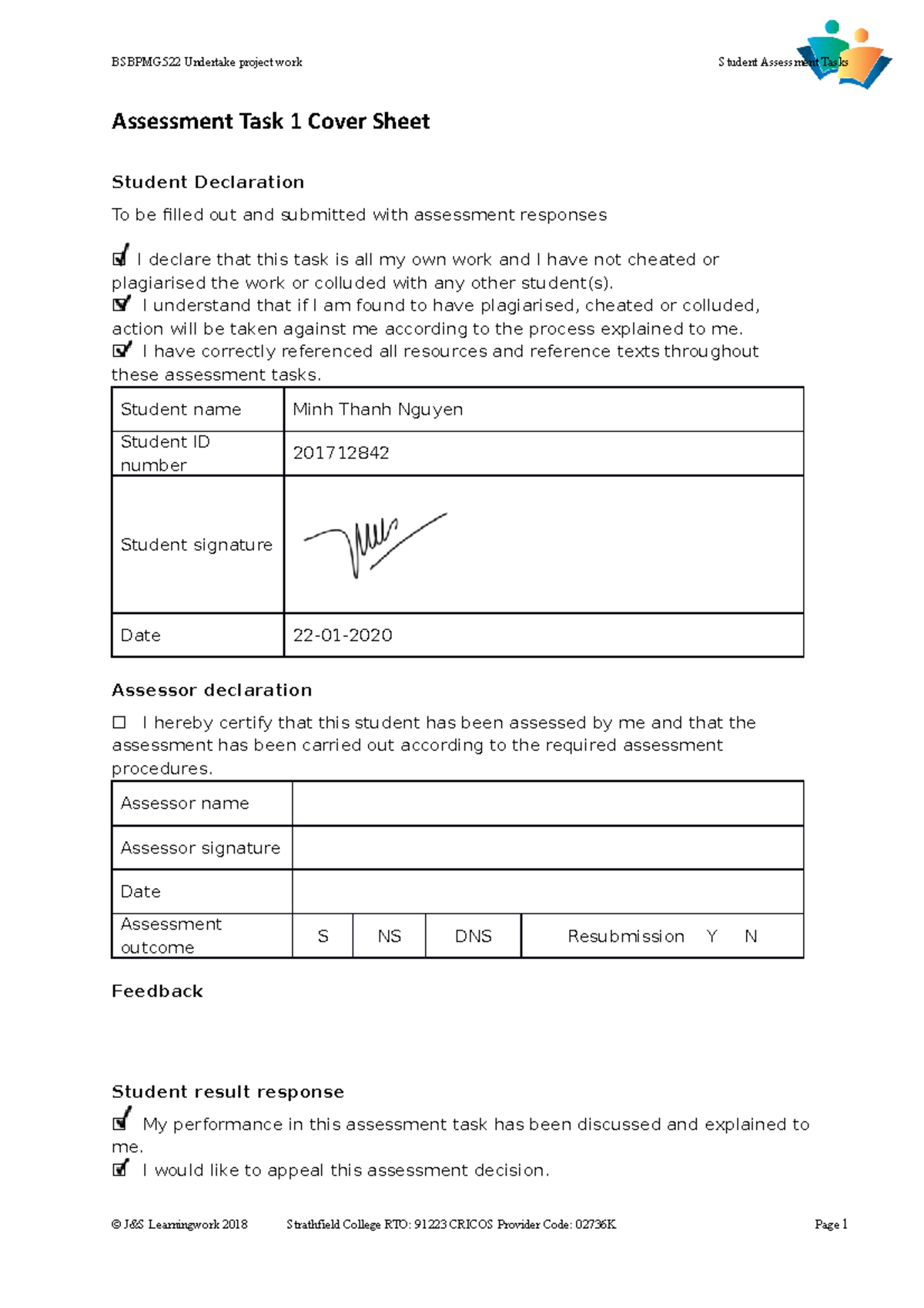 bsbpmg522-assessment-task-1-assessment-task-1-cover-sheet-student