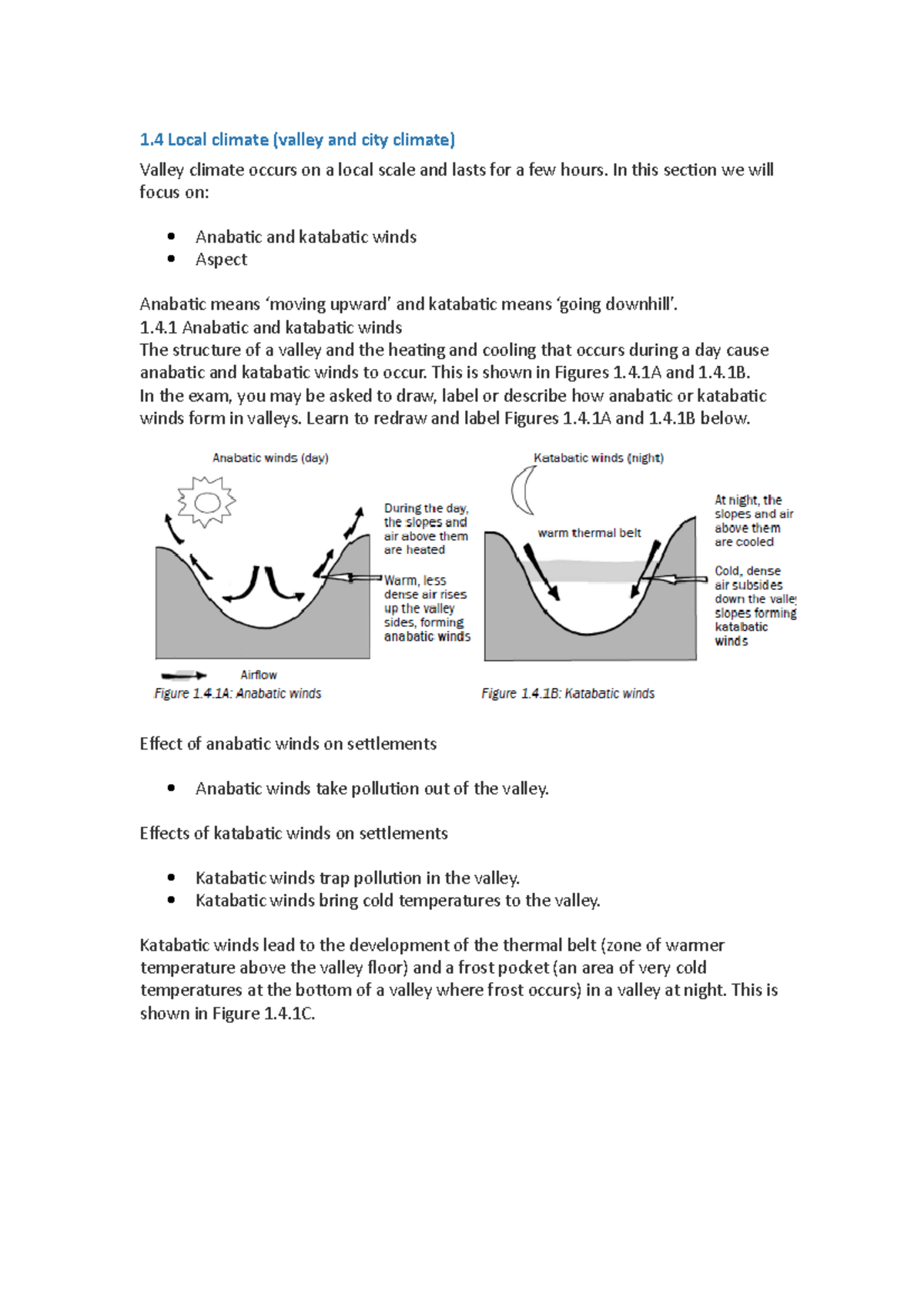 Valley climates Mr Thobani Asange's notes on urban geography 1 Local climate (valley and
