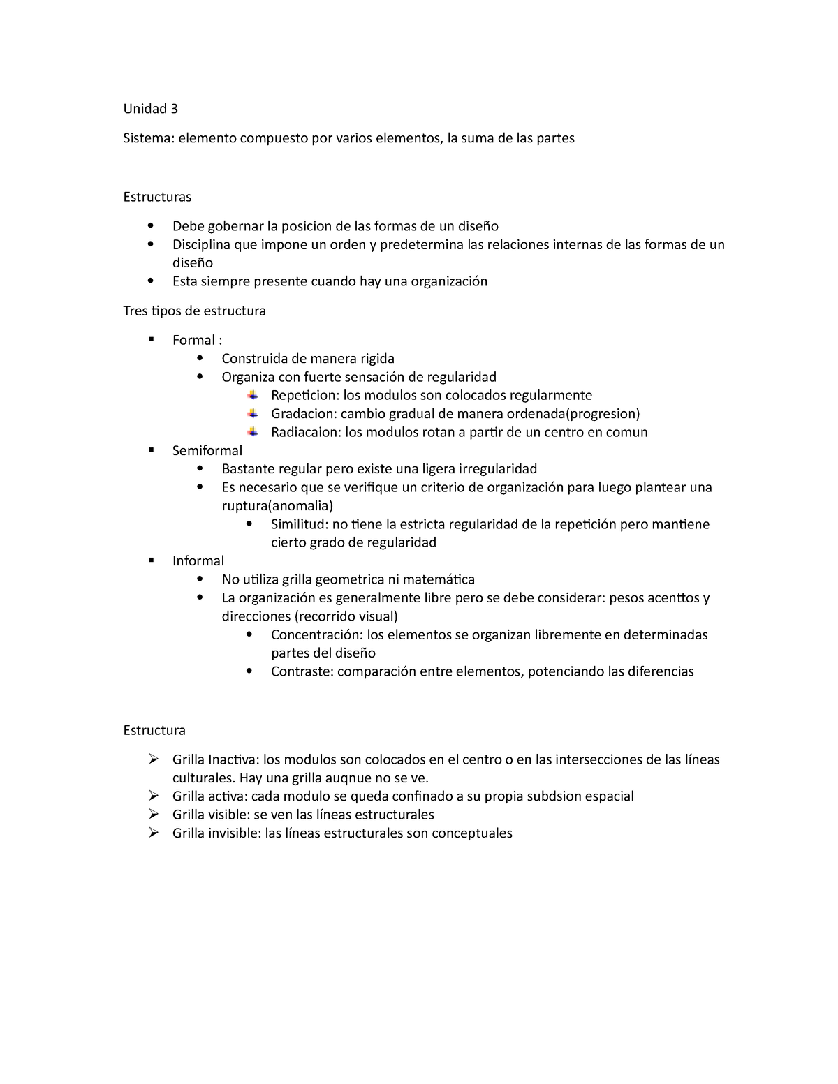 Clase 7 Apuntes Unidad 3 Sistema Elemento Compuesto Por Varios Elementos La Suma De Las 