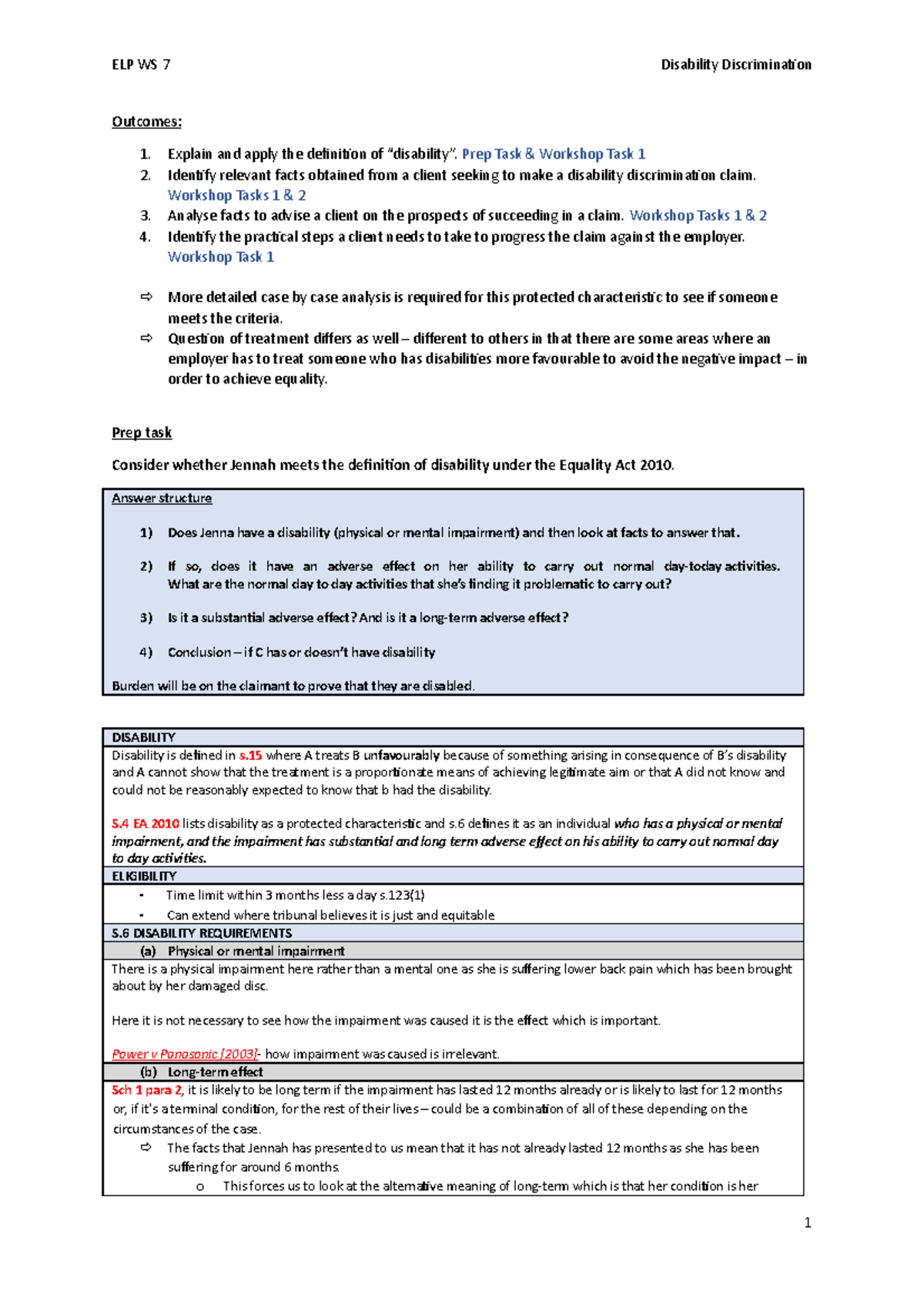 case study disability discrimination