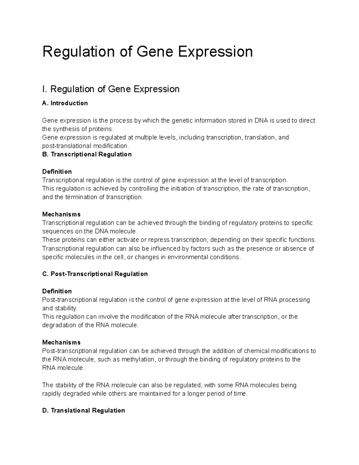 Microbiology (BIO-2010 ) Lecture 17 - Regulation Of Gene Expression ...