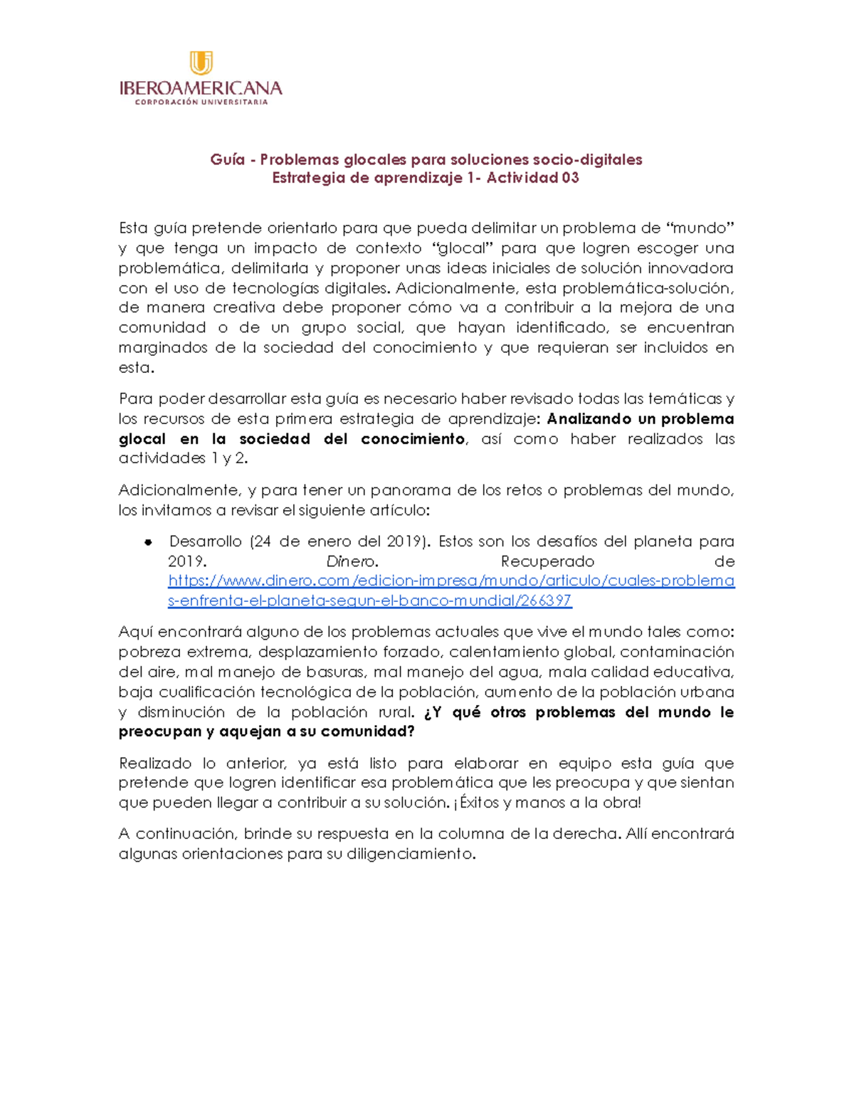 Guia-Problemas-locales - Guía - Problemas glocales para soluciones ...