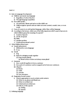 Unit 6 Unit 6 Notes From Online Lecture Videos With Quiz Answers