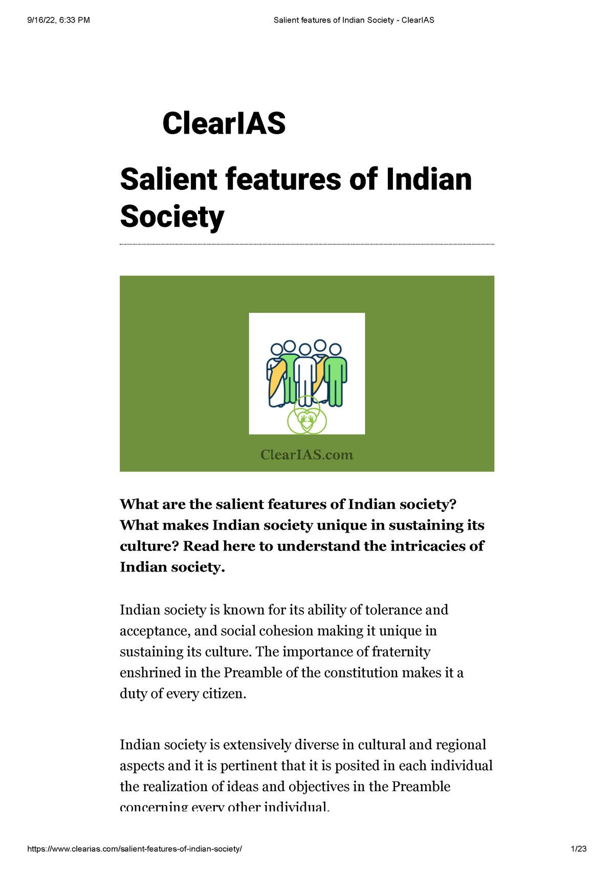 salient-features-of-indian-society-clear-ias-clearias-salient