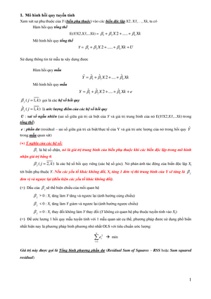 Bài 2 Phân tích hồi quy tuyến tính đơn Simple Linear Regression