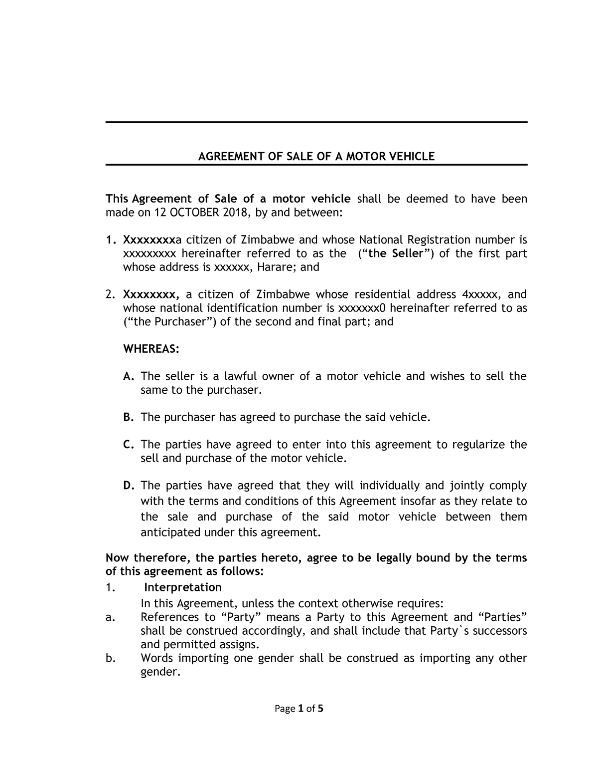 motor-vehicle-agreement-template-agreement-of-sale-of-a-motor-vehicle