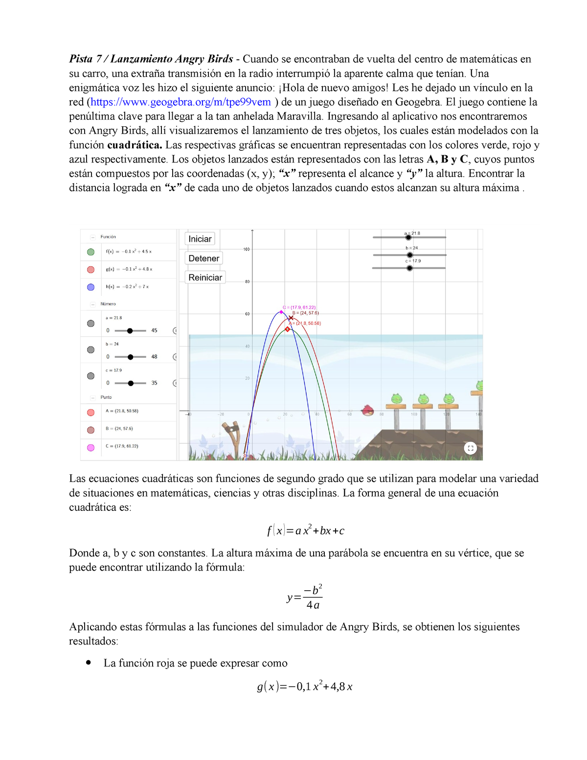 Pista Act V N A Pista Lanzamiento Angry Birds Cuando Se