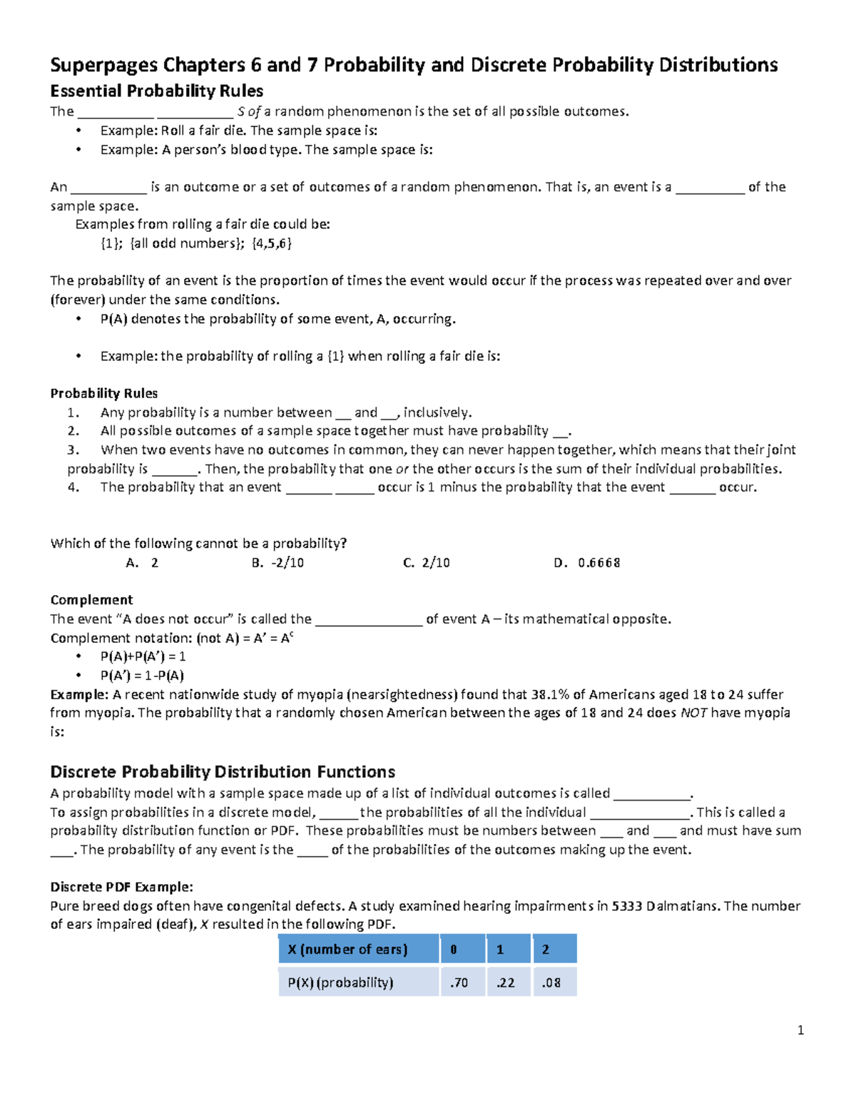 Superpages Chapters 6 and 7 blank - Superpages Chapters 6 and 7 ...