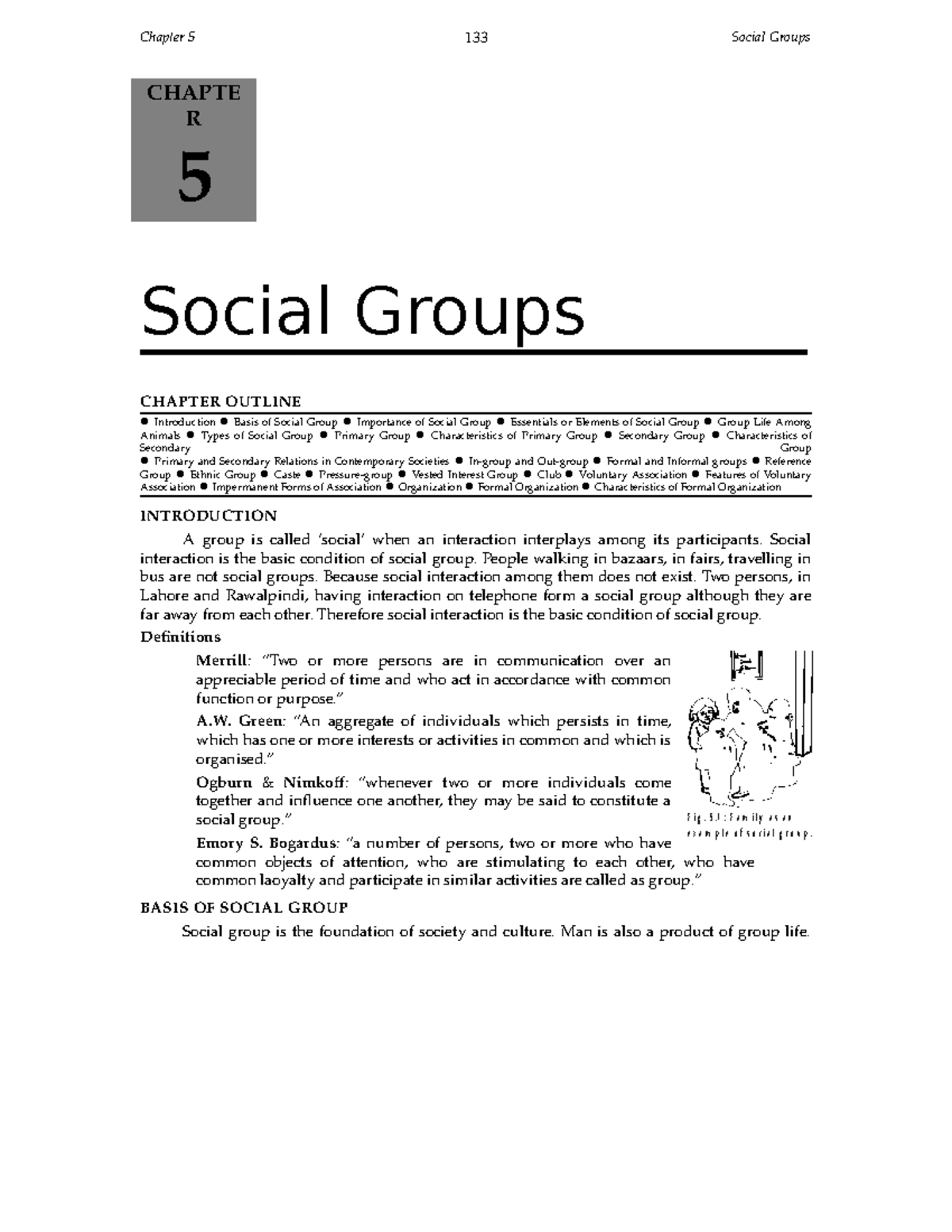 5Social Groups CHAPTE R 5 Social Groups CHAPTER OUTLINE Introduction