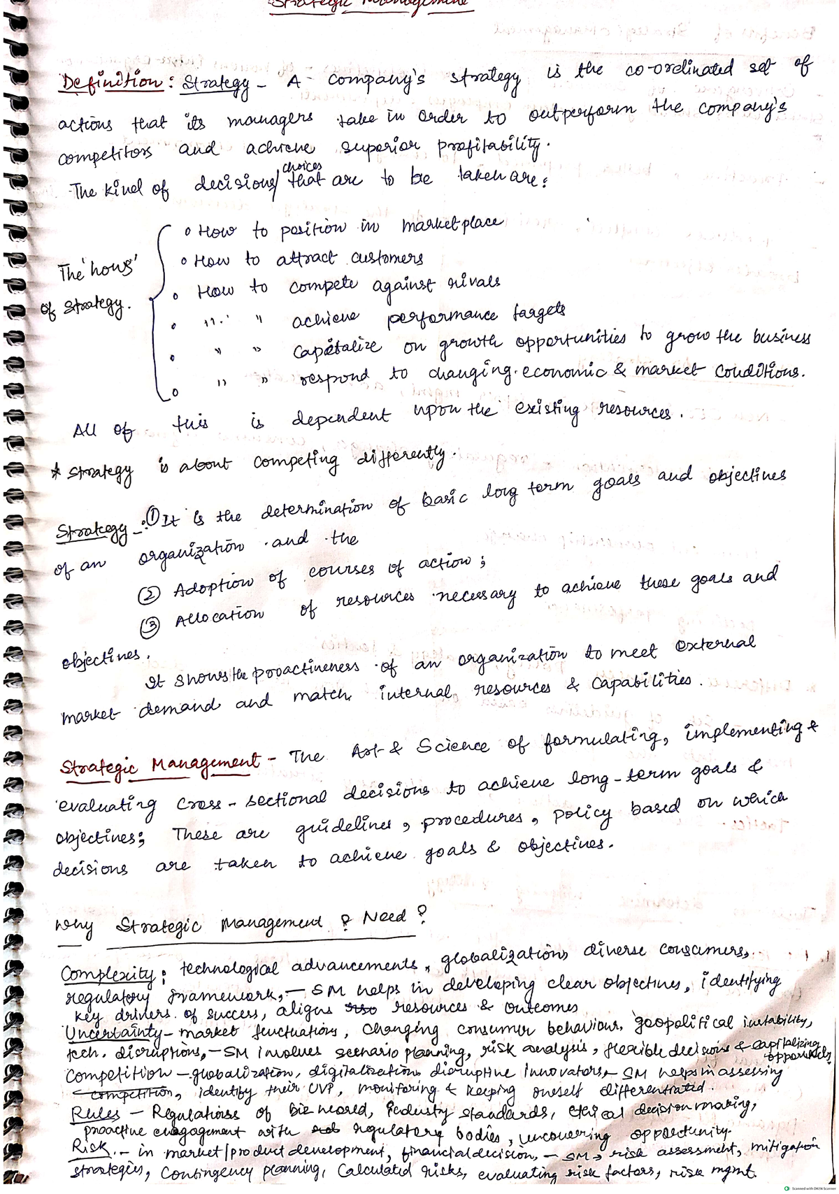 Sm Notes Yamini - Ghtry - Project And Financial Management - Studocu