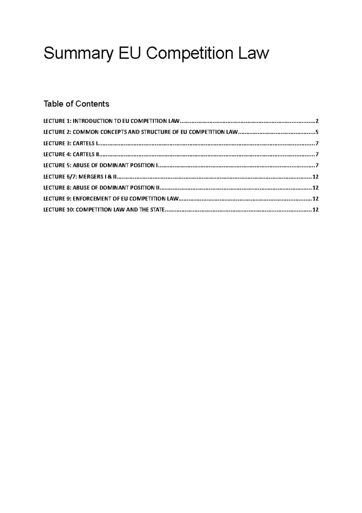 eu-competition-law-summary-for-the-exam-summary-eu-competition-law