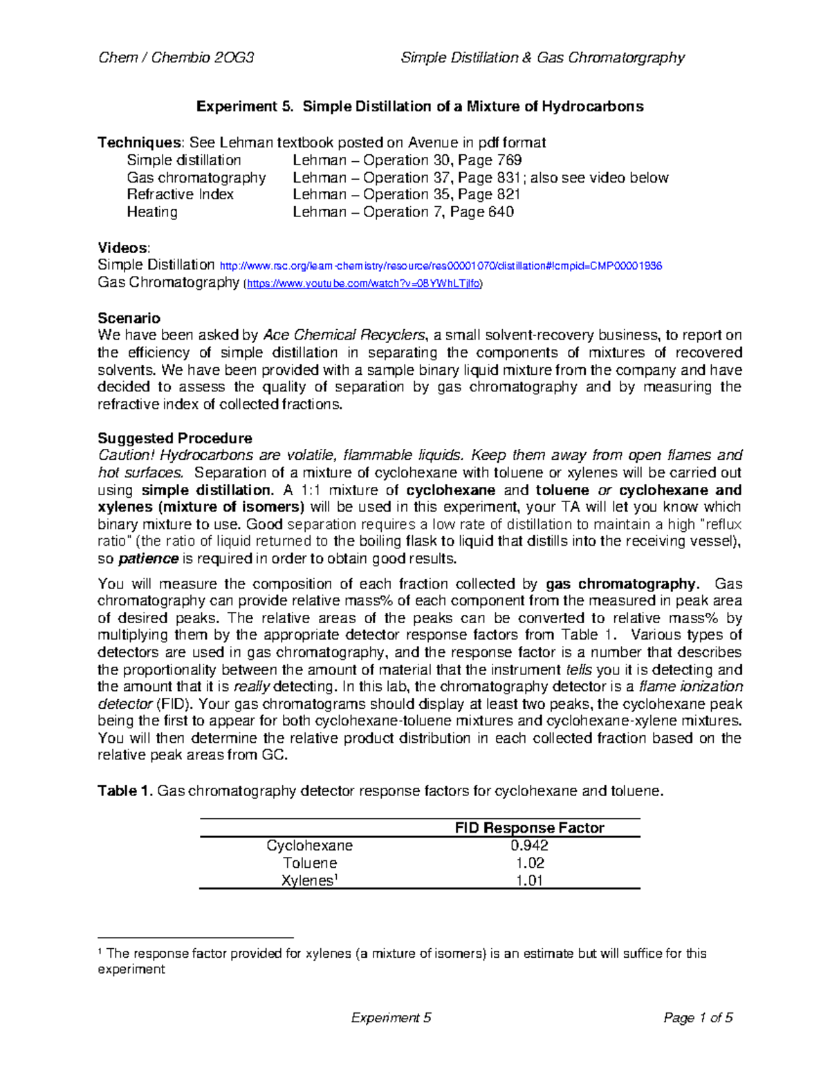 2OG3 Expt5 2019 Lab protocol Warning TT undefined function 32