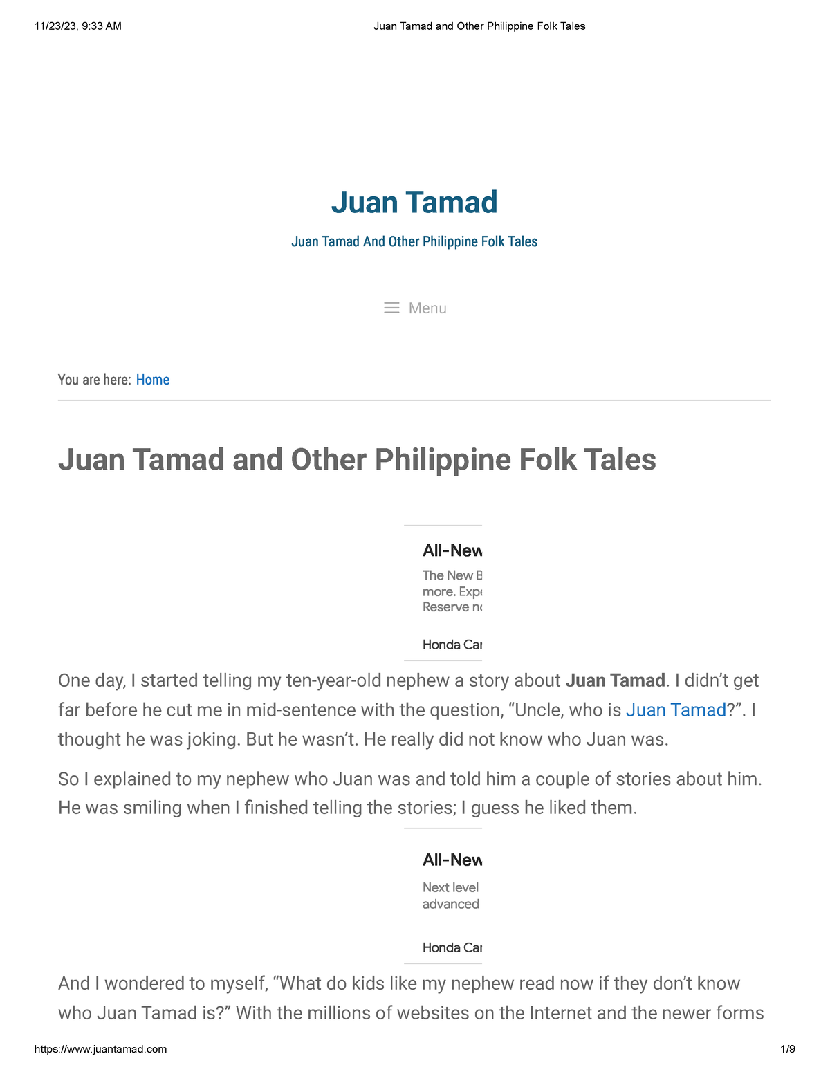 juan tamad moral lesson essay