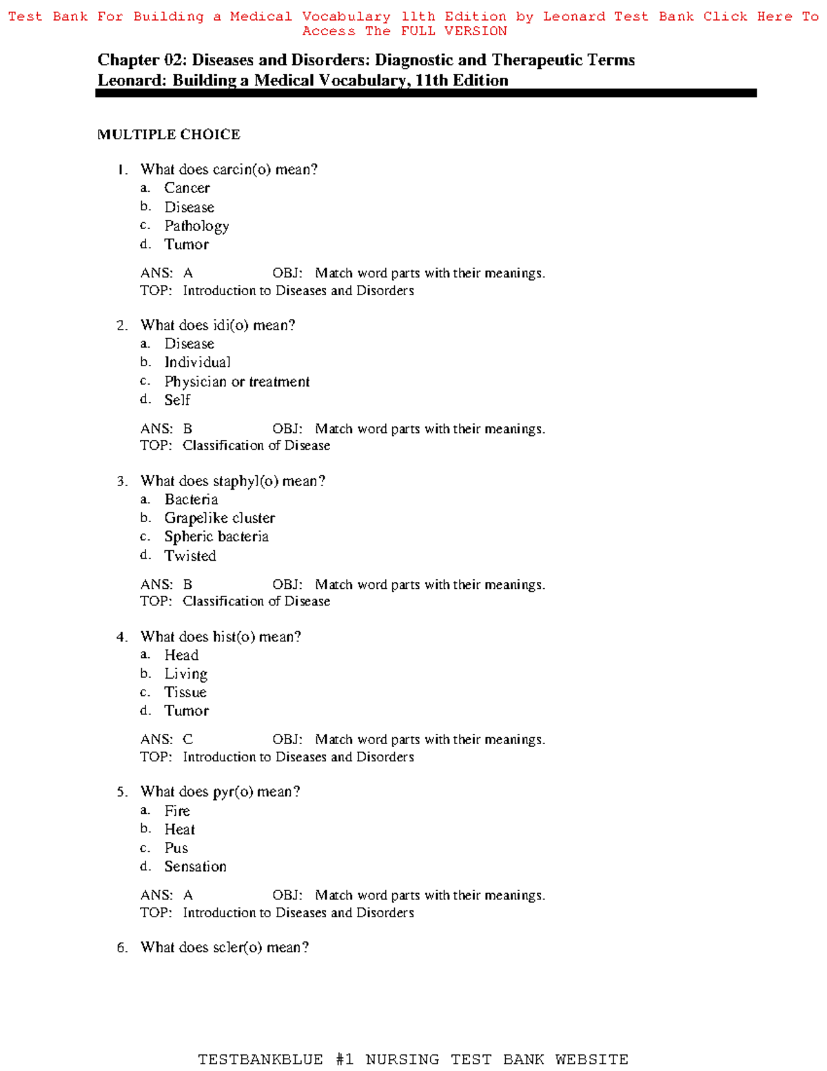 test-bank-for-building-a-medical-vocabulary-7th-edition-by-leonard