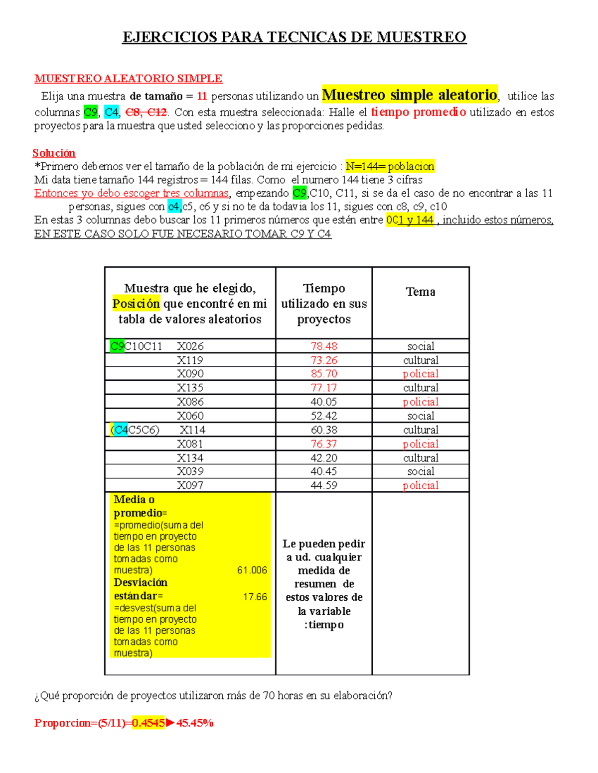 Ejercicios Para Tecnicas De Muestreo 2022 01 Ejercicios Para Tecnicas De Muestreo Muestreo 4613