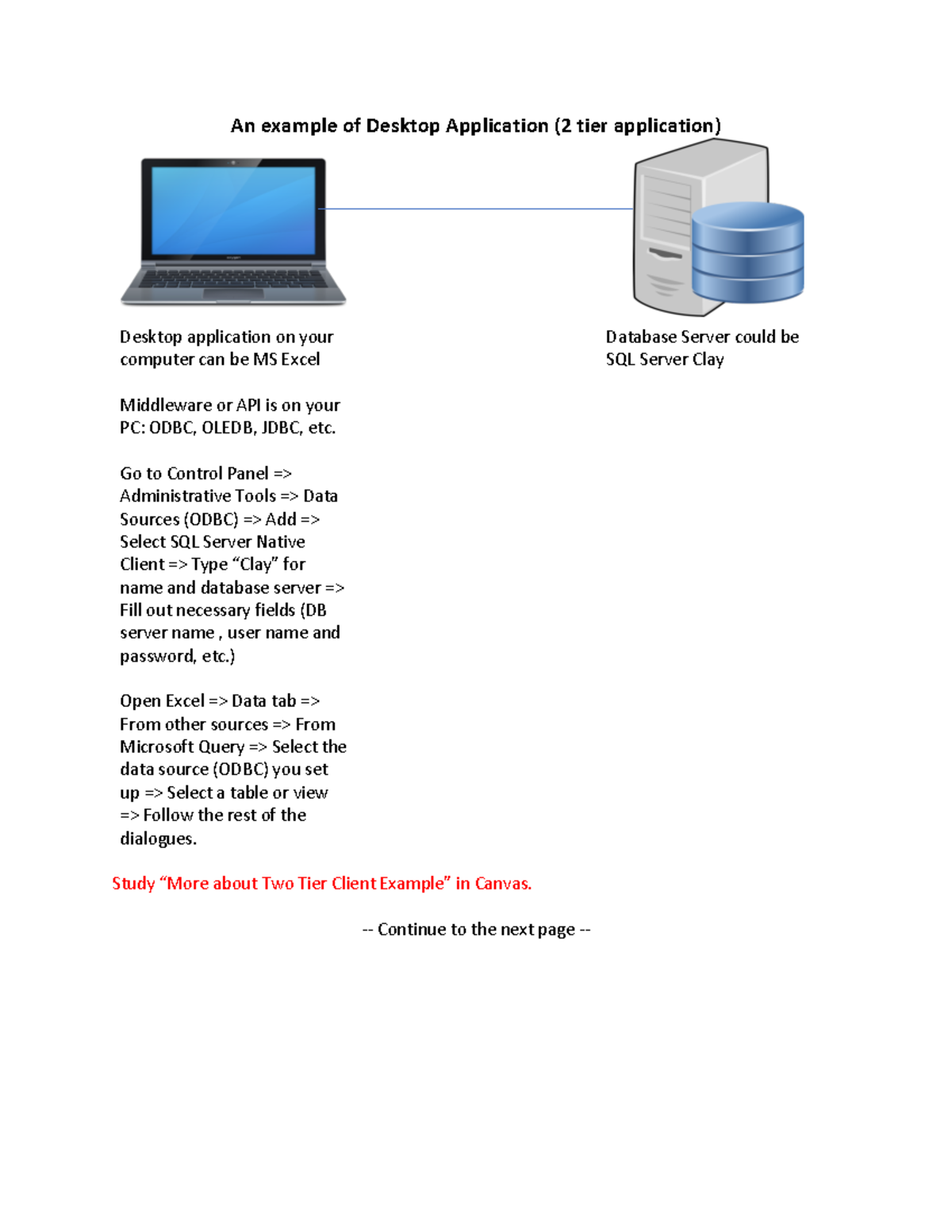 Client Server - lecture notes - An example of Desktop Application (2 ...
