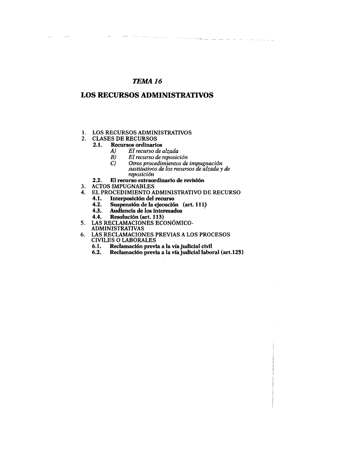 Los+Recursos+Administrativos - TEMA 16 LOS RECURSOS ADMINISTRATIVOS LOS ...