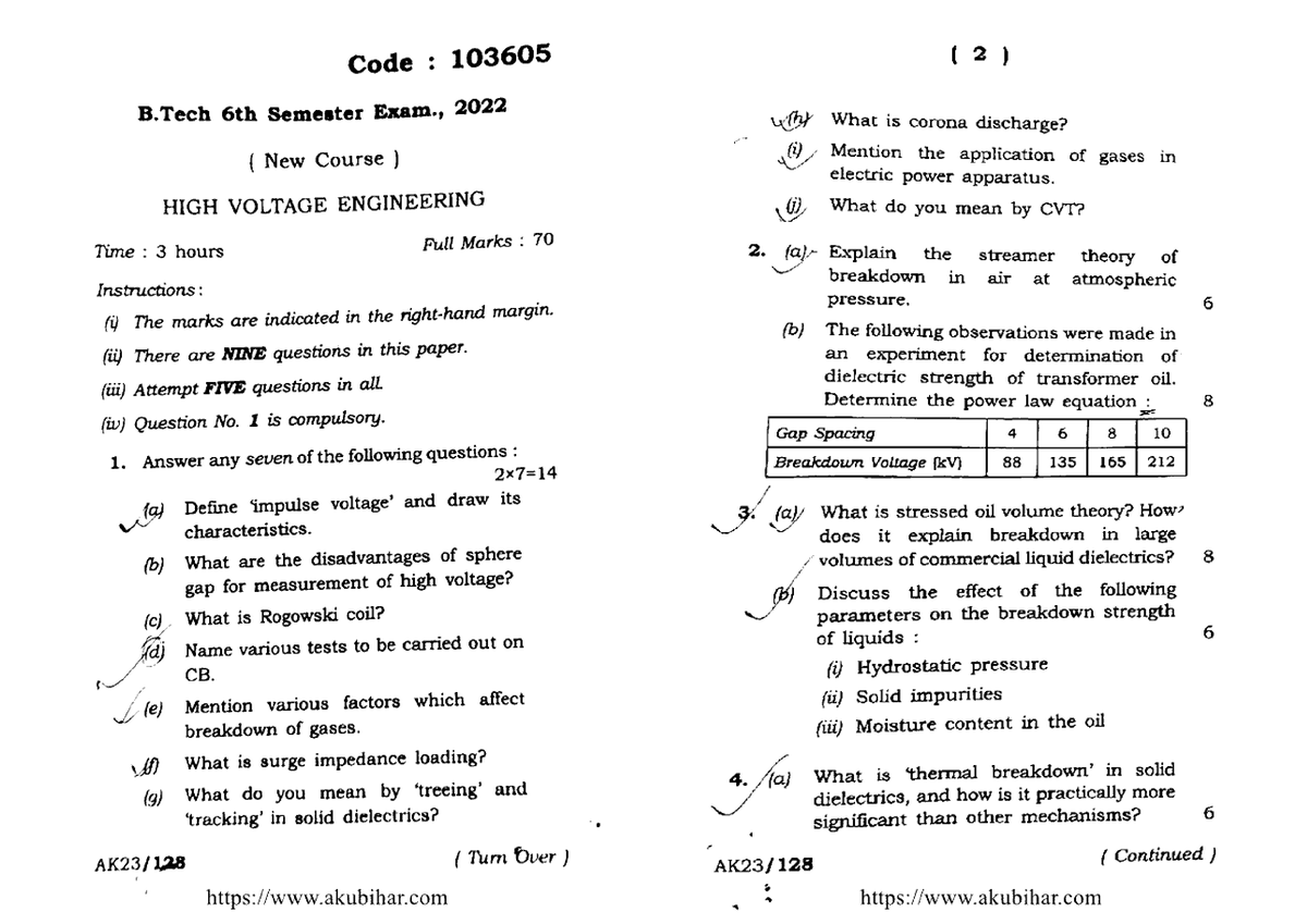 high-voltage-engineering-all-pyq-electrical-eng-studocu